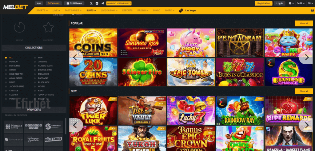 Reseña del casino Melbet